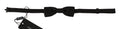 Black Polka Dots Silk Adjustable Neck Papillon Men Bow Tie