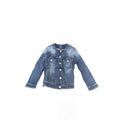 Blue Cotton Women Jacket
