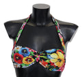 Multicolor Floral Print Swimwear Bikini Tops