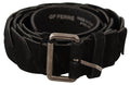 Black WX Silver Tone Buckle Waist Belt