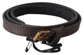 Brown Genuine Leather Skinny Fashion Dark