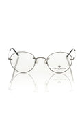 Gray Metallic Men's Eyeglass Frame