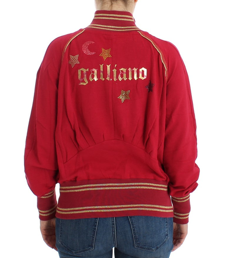 Pink Mock Zip Cardigan Sweatshirt Sweater