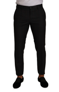 Gray Check Wool Formal Trouser Dress Pants