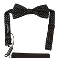 Dark Gray 100% Silk Adjustable Neck Papillon Tie