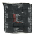 Dark Gray Wool Foulard Branded Scarf