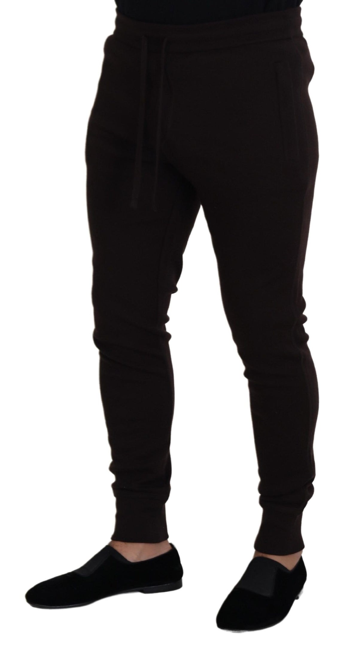 Brown Cashmere Trousers Bottoms Drawstring Pants
