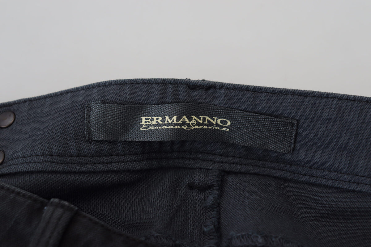 Black Cotton Slim Fit Women Denim Jeans
