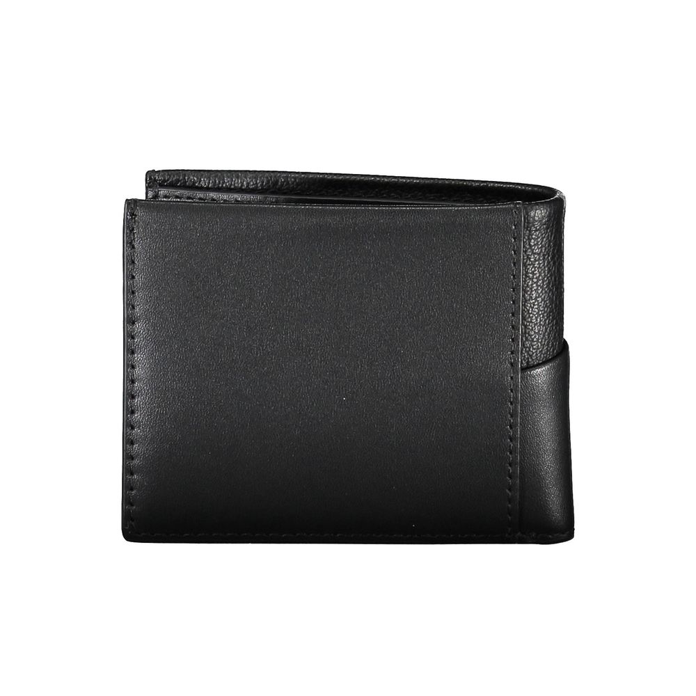 Black Polyester Men Wallet