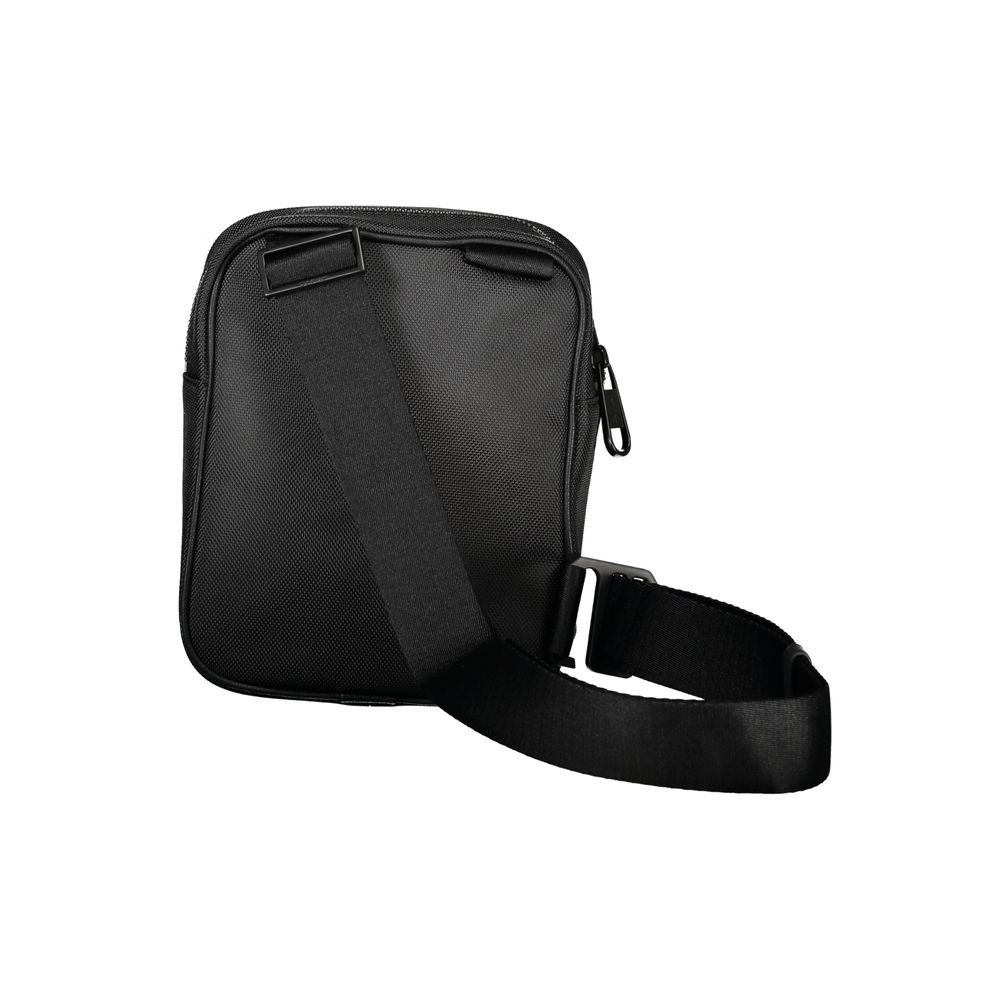 Black Polyester Men's Shoulder Bag