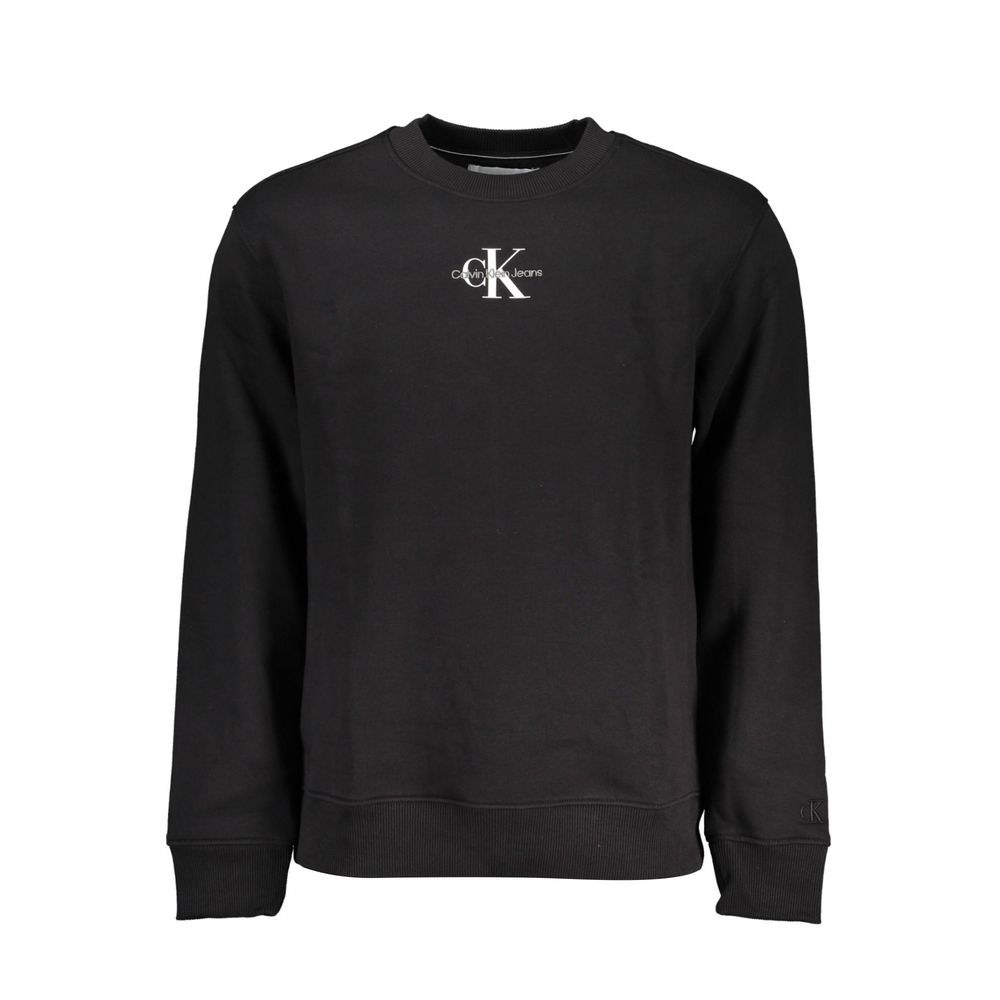 Black Cotton Men's Sweatshirt