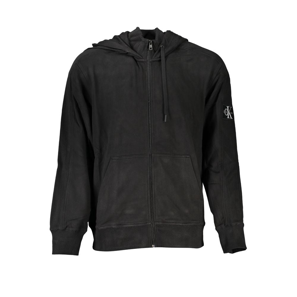 Black Cotton Men's Sweatshirt