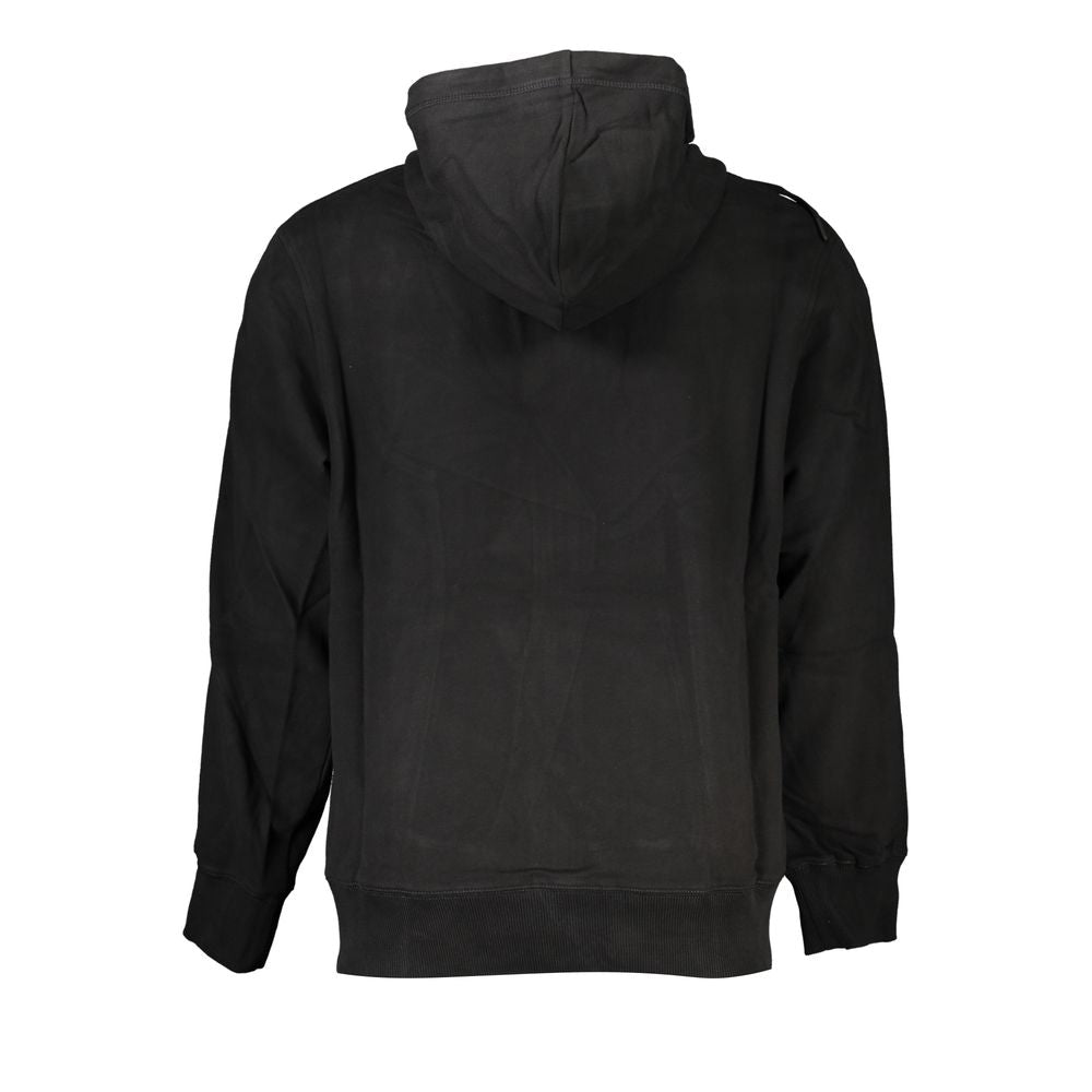 Black Cotton Men's Sweatshirt