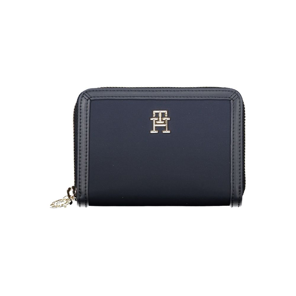 Blue Polyester Women Wallet