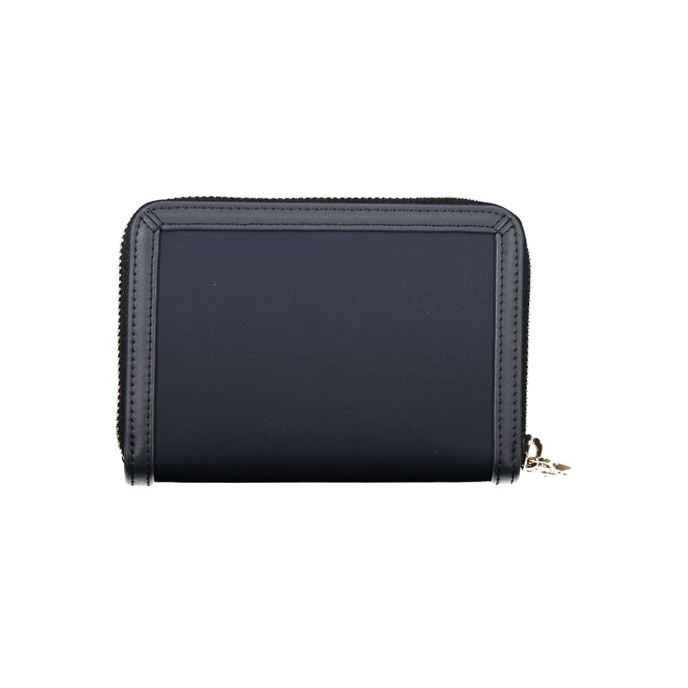 Blue Polyester Women Wallet