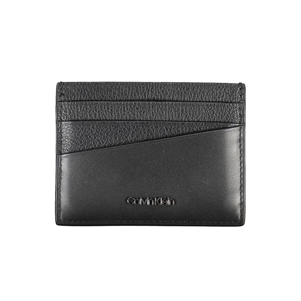 Black Leather Mens Wallet Holder