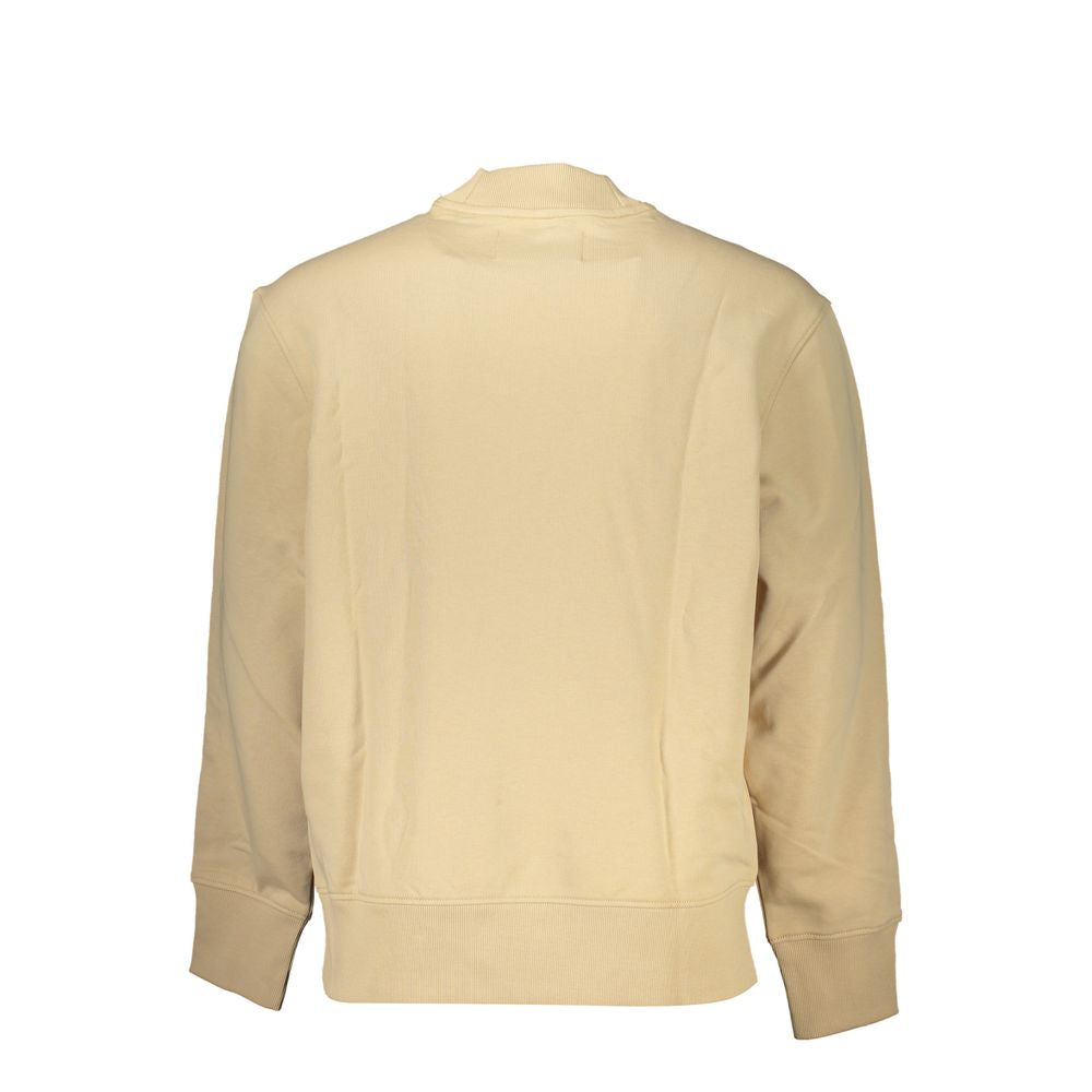 Beige Cotton Men's Sweatshirt