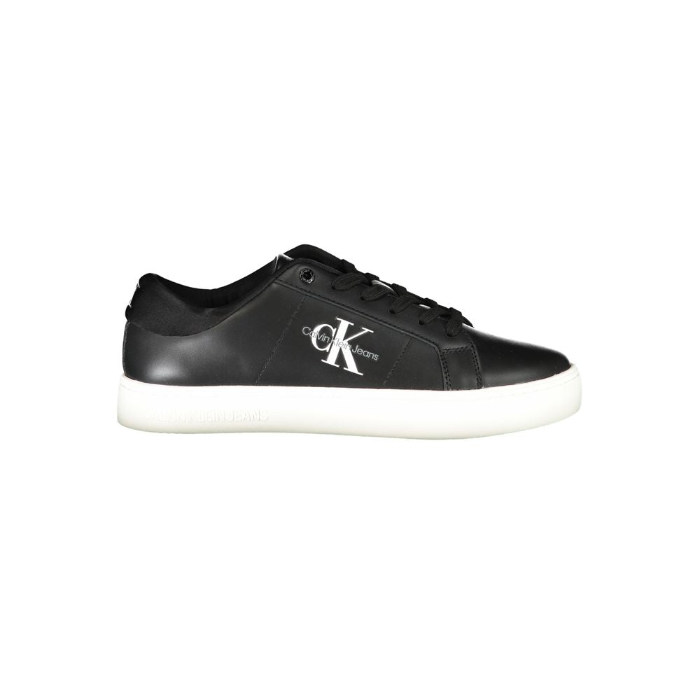 Black Polyurethane Men's Sneaker